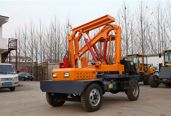 hydraulic mini guard rail piling machine tractor mounted for sale cheap price