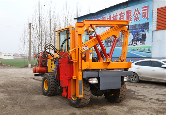 Hydraulic guardrail installation piling machines in italy piling machinery for sale