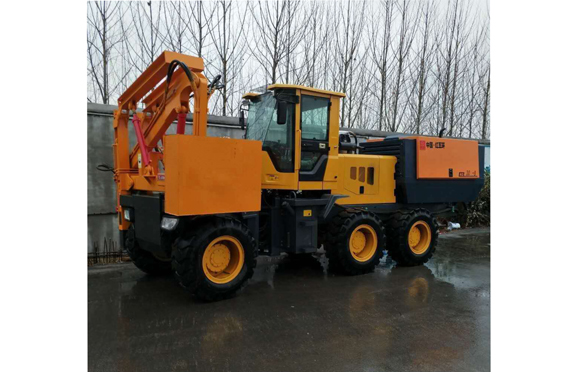 truck / loader guardrail pilling machine for sale