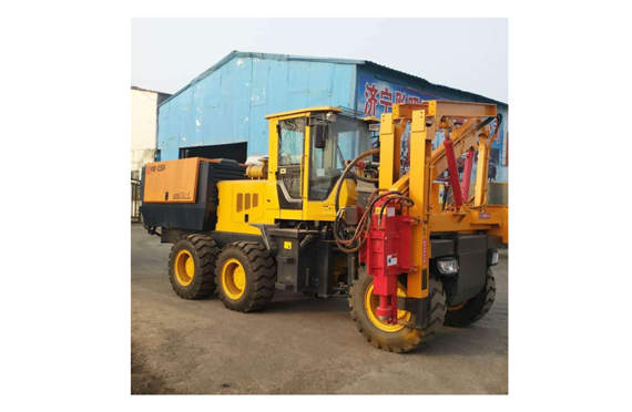 truck / loader guardrail pilling machine for sale