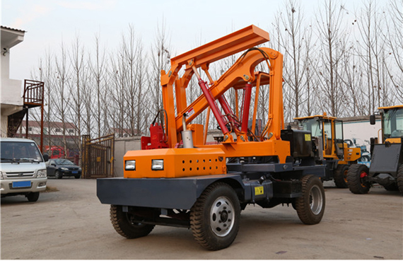 truck / loader guardrail pilling machine for sale