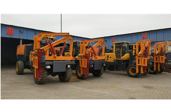 hydraulic pile driver machine pile and pulling loader machine for sale