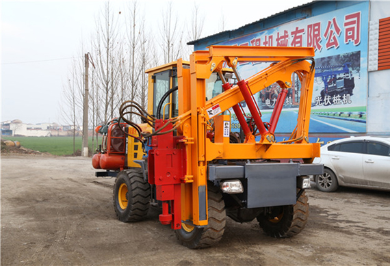 hydraulic piling rig screw pile driver piling machine price for road fence construction