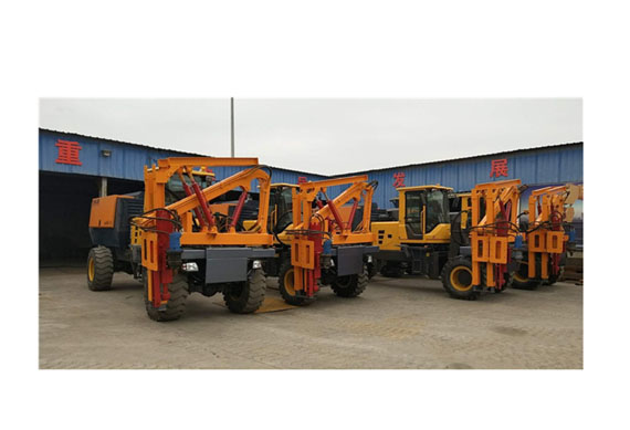 hydraulic piling rig screw pile driver piling machine price for road fence construction