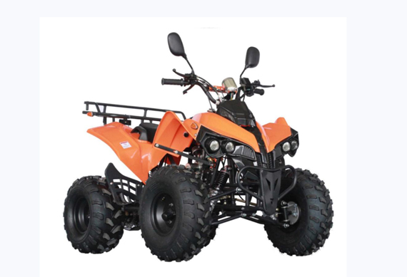 Orange Mini Gas Power Car for Children 4 Quad ATV