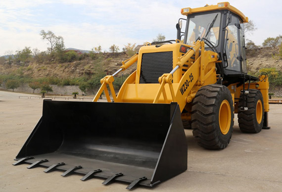 China machinery WZ30-25 mini tractor with front end loader and backhoe