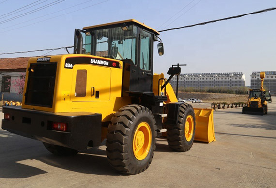 SAM 836 1.8m3 bucket mini 3 ton front end wheel backhoe loader for sale