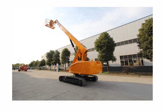 China good quality 22m height crawler crane boom lift telescopic work platform mobile boom lift