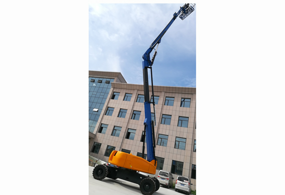 Truck mounted manlift telescopic straight articolato boom lifts 28 30 meters 120ft