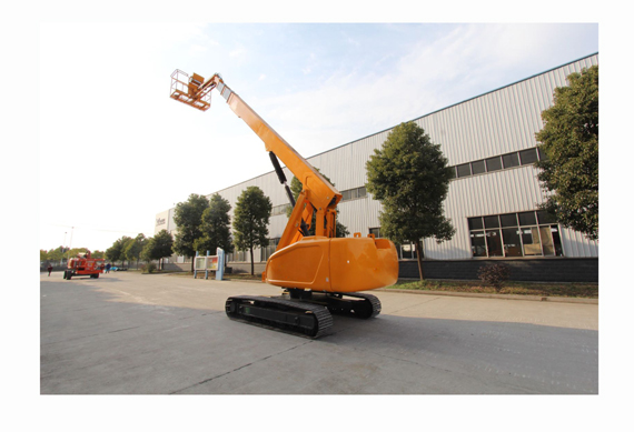 crawler tracked telescopic articulated boom lift