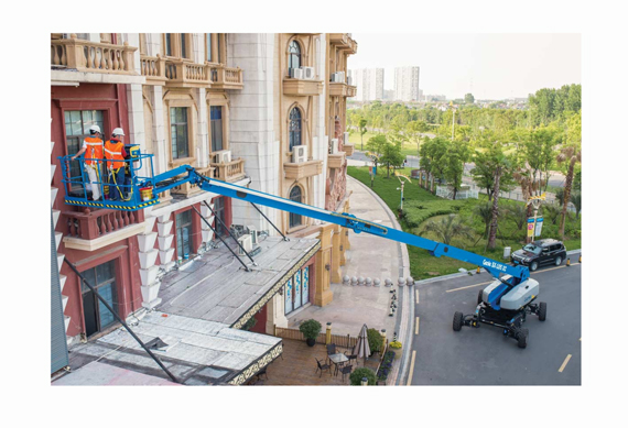2019 self propelled construction material lifting nacelle articulee hydraulic trailer boom lift aerial scaffold work platform