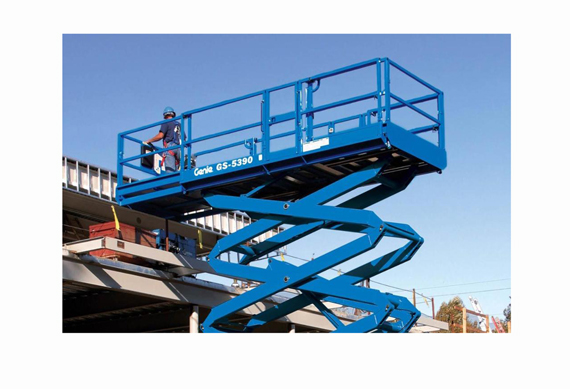 GS-5390 battery scissor lift hydraulic lift machine genie man lift price