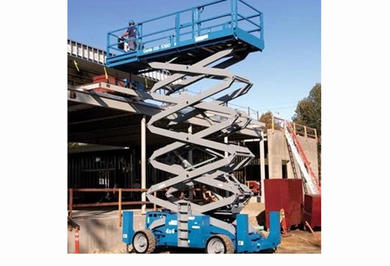 Genie manual scissor lift man lift 50 rt scissor lift specs