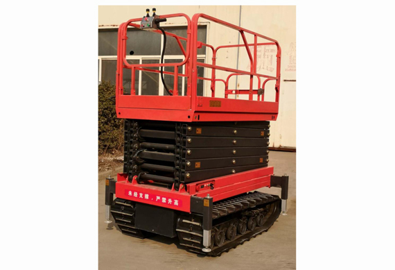 Mobile tracked crawler scissor lift man lift aerial working platform