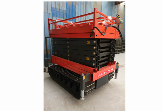 Mobile tracked crawler scissor lift man lift aerial working platform