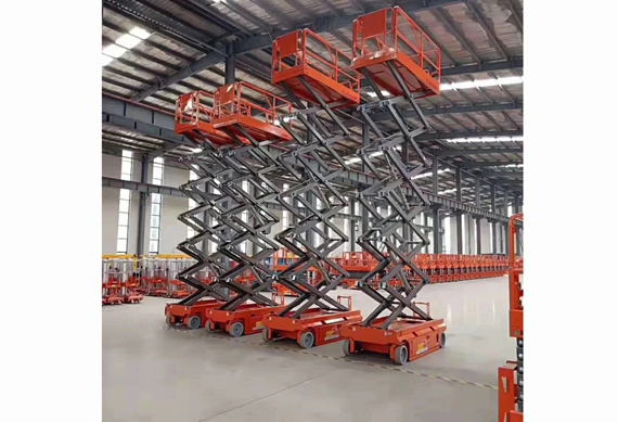 10m electric work platform mobile scissor lift