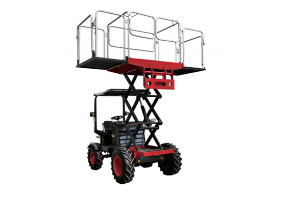 Greenhouses fuit and vegetable picking scissor lift machine Sheds picker mini self-propelled scissor lift