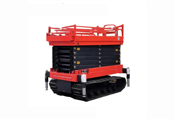 500kg 10 meters hydraulic crawler scissor lift for maintenance and repair