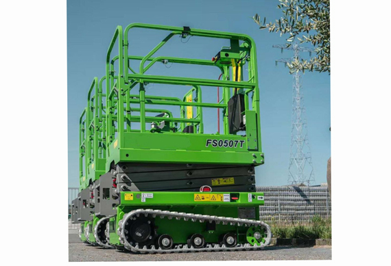 New Design Crawler type Electric Hydraulic self-propelled scissor lift with hydraulic legs