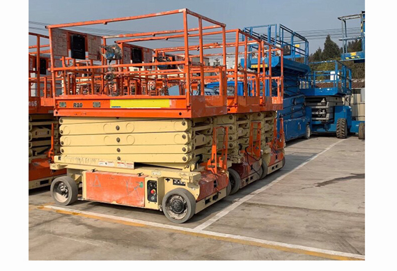 4-18m Used Skyjack Haulotte Genie JLG Dingli electric scissor lift platform