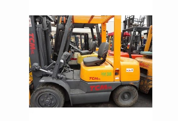 New Arrived Shanghai Forklift Yard TCM 3 Ton FD30 Used Forklift For Sale