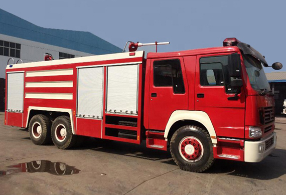 Howo 6X4 Right Hand Drive foam fire truck dimension for sale