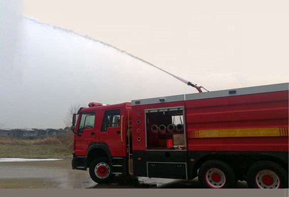 Howo 6x4 20Tons Industrial Fire Fighting water tank fire truck