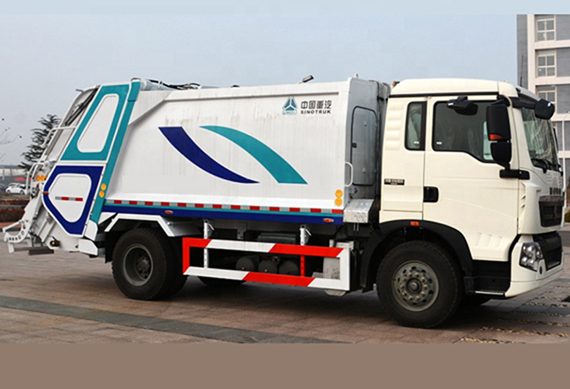 Sinotruk 4x2 self-loading roll off arm garbage collection truck