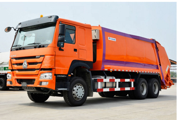 Sinotruk HOWO waste truck container garbage compactor truck price