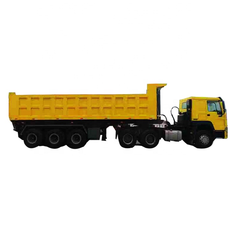 Sinotruk Howo 40ft flatbed 3axle 50ton 60ton dump truck semi trailer truck