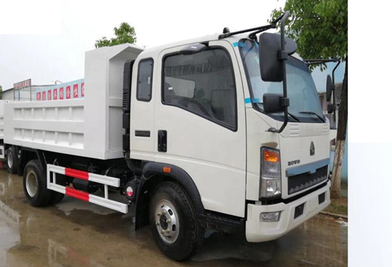 Sinotruk howo 4x2 6 wheel dump truck load volume 10 ton capacity