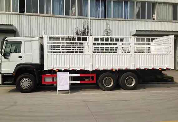 HOWO 6*4 371 HP Van Truck electric Cargo Truck price for sale