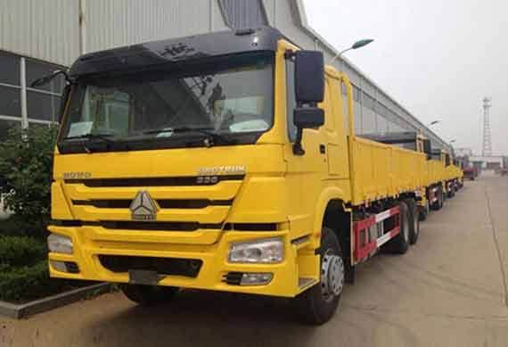 HOWO 6*4 371 HP Van Truck electric Cargo Truck price for sale