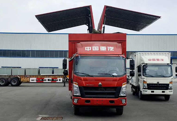 Sinotruk HOWO 4X2 Light Duty 6 Wheelers Wing Van Open Closed Van Truck 10 T Factory Direct Price