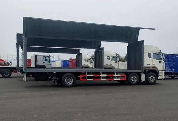 Howo 6x4 Diesel Engine Wing Opening Box Cargo Truck