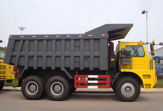 Sinotruk Howo 70 ton heavy duty underground mining dump truck for sale