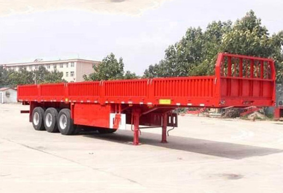 Factory sale 2 axles 3axles howo trailer truck 13 meters low bed