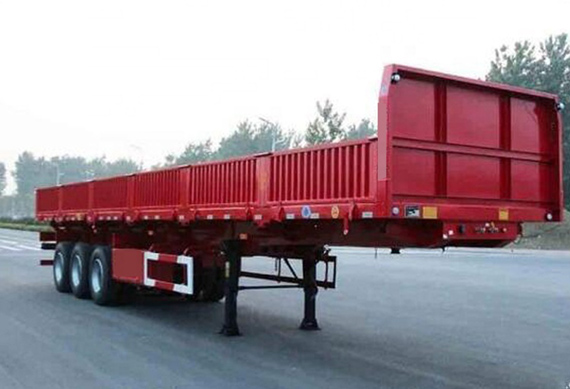 China Carbon Steel 3 axles 13m 4 axle 50t 60t dump semi trailer truck