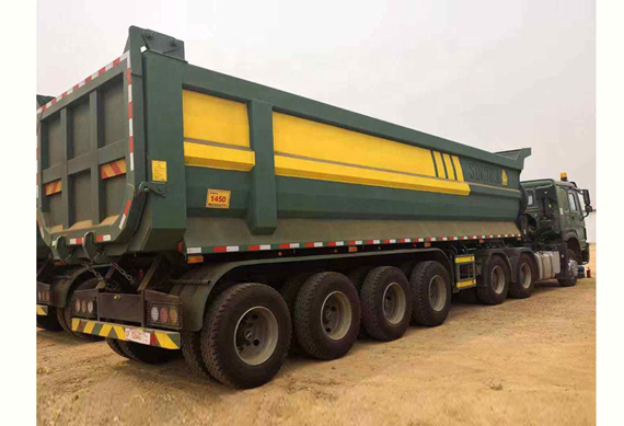 China heavy 4 axle 80 ton low bed semi trailer head truck prices for sale