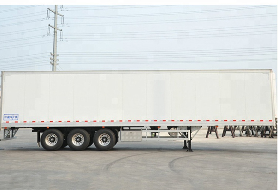 Container Flatbed Box Semi Trailer Truck 30-60 Tons 13M Van Semitrailer