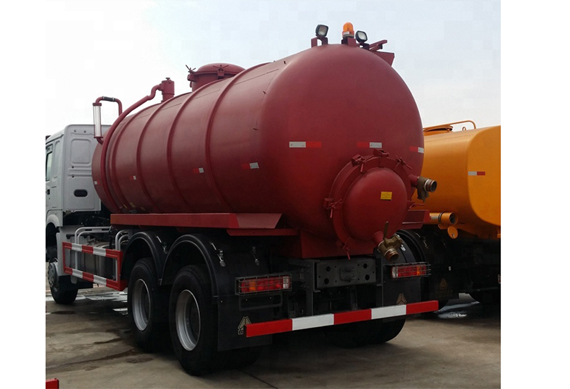 Sinotruk howo 6x4 15cbm vacuum sewage suction tanker truck capacity for sale