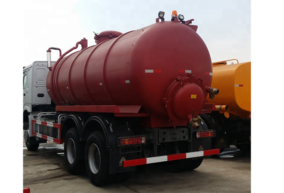 Chinese Sinotruk Howo 6x4 style 16m3 Vacuum Sewage Suction Truck