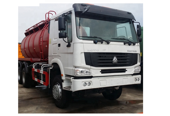 SINOTRUK Howo 6x4 18CBM Vacuum Suction Sewer Cleaning Sewage Tanker Truck for sale