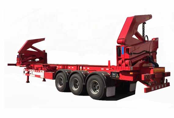 HOWO Rhd 20FT Container Sidelifter Container Side Load Crane Truck