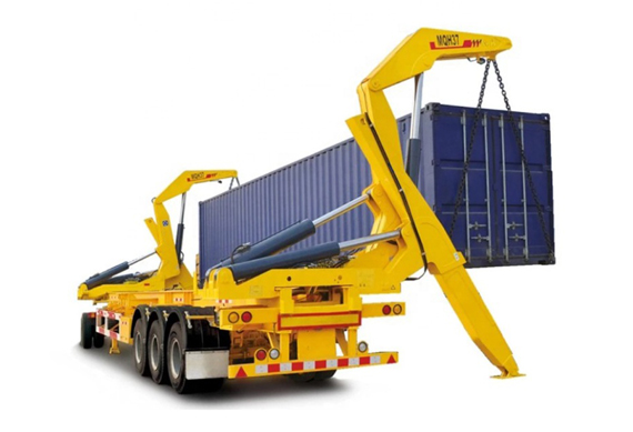 HOWO Rhd 20FT Container Sidelifter Container Side Load Crane Truck