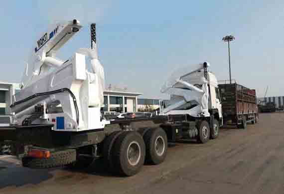 Container side lifter equipment loader truck for port freight transfer stations