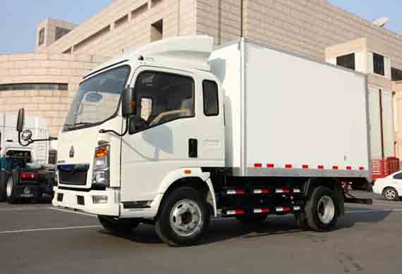 HOWO Light Truck 3t 4t 5t 6t Capacity Box Truck Van Truck
