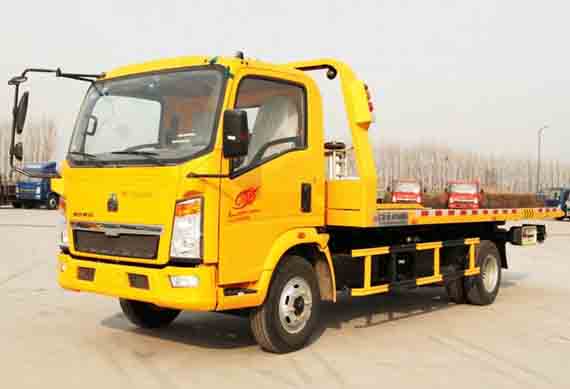 China Howo 10ton right hand wrecker tow trucks for sale
