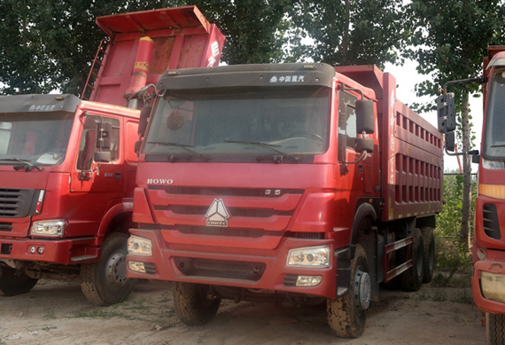 Howo Used Dump Truck Tipper 6x4 8x4 20-50ton Capacity for sale