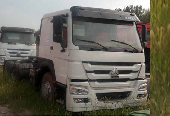 used SINOTRUK HOWO 371HP 6x4 long head tractor head truck with cheap price